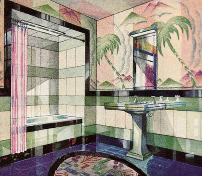 1920's bathroom decor