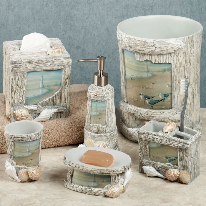 Beach decor bathroom accessories