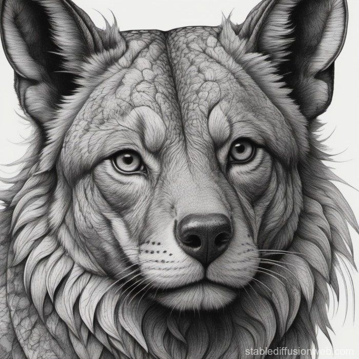 Detailed animal coloring pictures