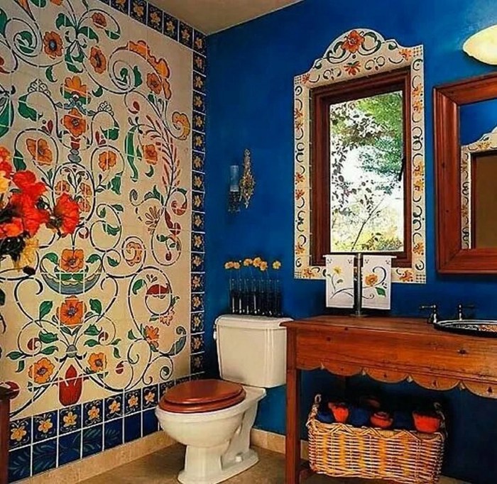 Bohemian bathroom decor ideas