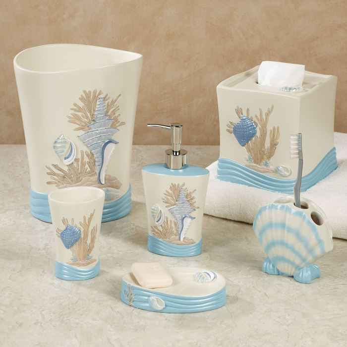 Beach decor bathroom accessories