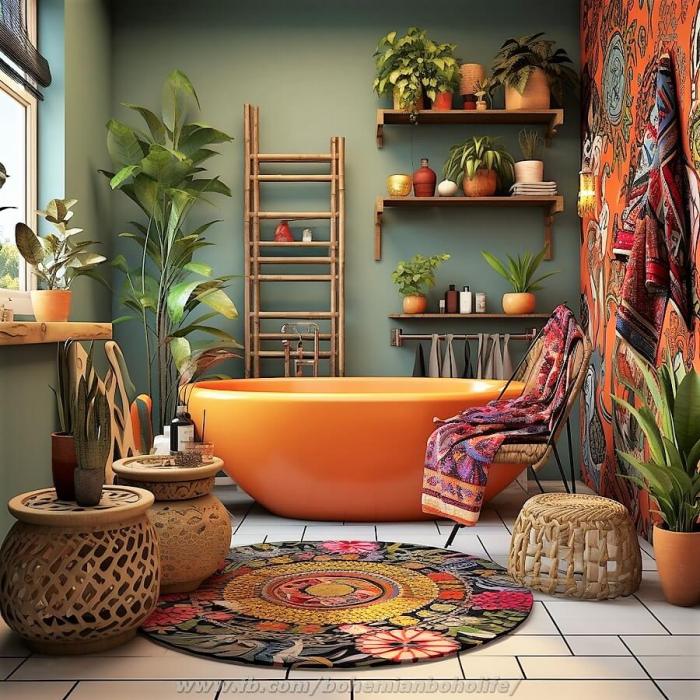 Bohemian bathroom decor ideas