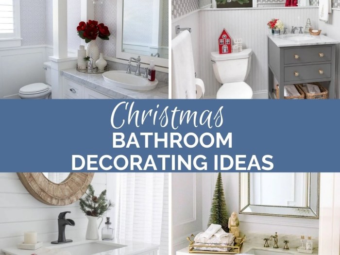 Christmas bathroom decor sets