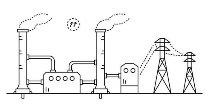 Natural gas plant drawing easy