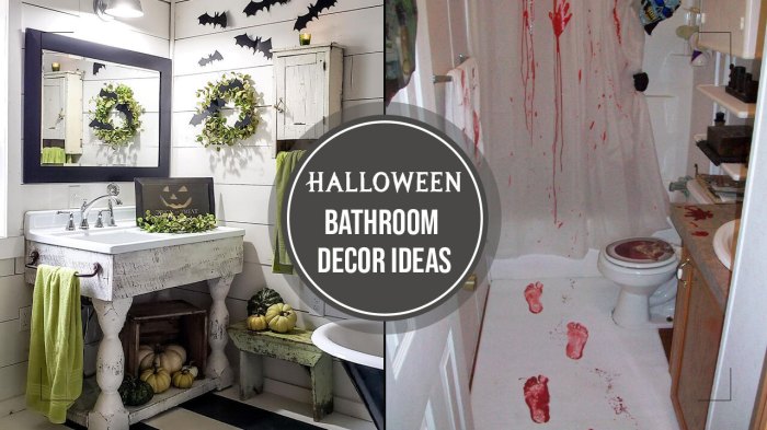 Halloween decor for bathroom