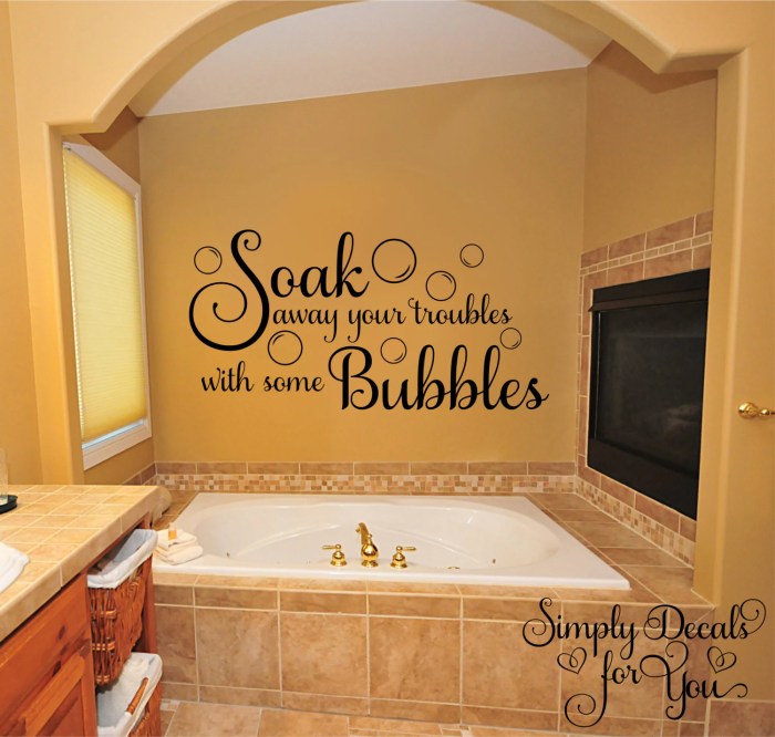 Wall decals bathroom decor ideas