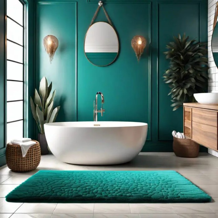 Bathroom decor ideas teal