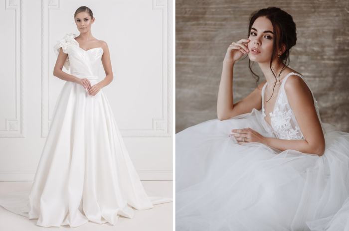 Wedding dresses for pear shaped brides