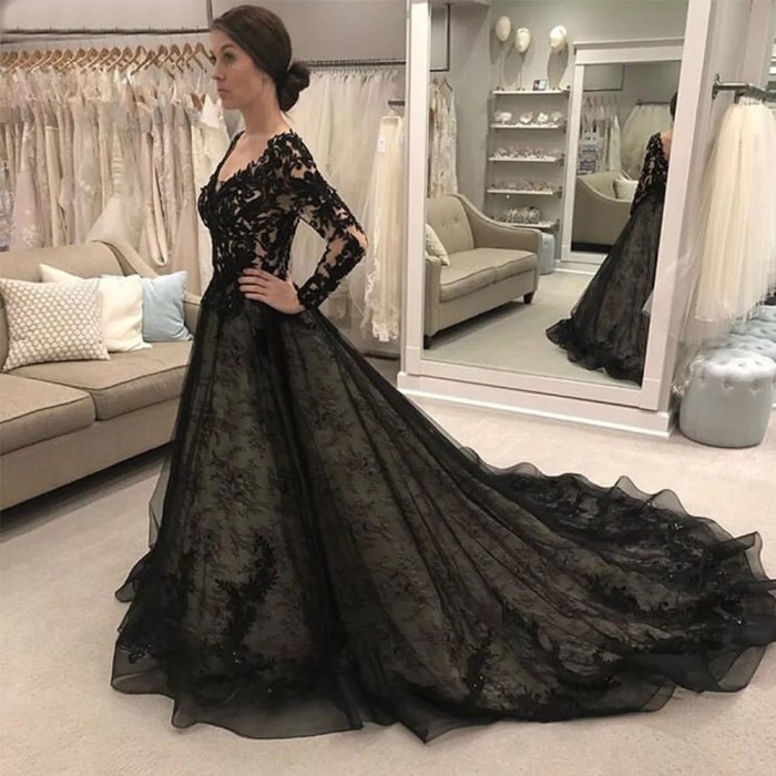 Black summer wedding dresses