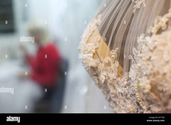 Wedding dresses on mannequins